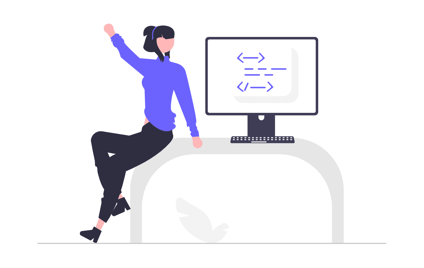 Person collecting ideas for organisation purposes